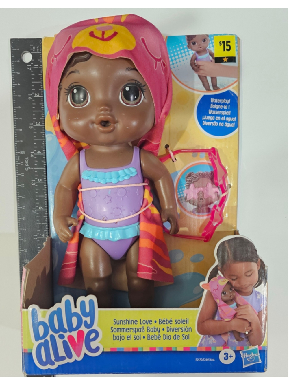 Baby Alive Sunshine Love Doll Girls One Size Purple Pink